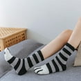 thumbnail image 4 of Milue Women Winter Fuzzy Fluffy Warm Slipper Socks Cute for Cat Paw Floor Sleeping Hos, 4 of 21
