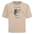 thumbnail image 2 of Men's Levelwear Khaki Baltimore Orioles Crossway Oversized Luxe Signature Knit T-Shirt, 2 of 3
