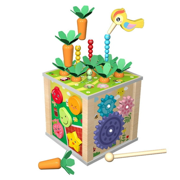 Gprince 6-en-1 Bébé Activité Cube Multi-Fonctionnel Forme Trieuse Jouet Musical Tôt Éducatif Toys pour les Cadeaux Enfants