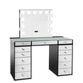 thumbnail image 4 of Impressions Vanity Desk, Slaystation Plus 2.0 Makeup Table with 5 Drawers Unit Bundle of Glass Top Desk (Pro Black), 4 of 4