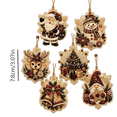 thumbnail image 2 of 6-Pack Christmas Diamond Painting Ornament Kit, DIY Pearl Sticker Art Crafts, No Glue 3D Puffy Decor for Tree, Easy Holiday Activity Gifts for Kids Adults Family Party Favor, 2 of 4