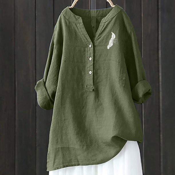 ICHUANYI Clearance Women's Fashion Casual T-Shirt Short Sleeve V-Neck Sweatshirt Tops Blouse(Army Green, XL) ICHUANYI WER2023081004906