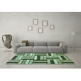 thumbnail image 3 of Ahgly Company Indoor Rectangle Abstract Light Blue Modern Area Rugs, 8' x 12', 3 of 4