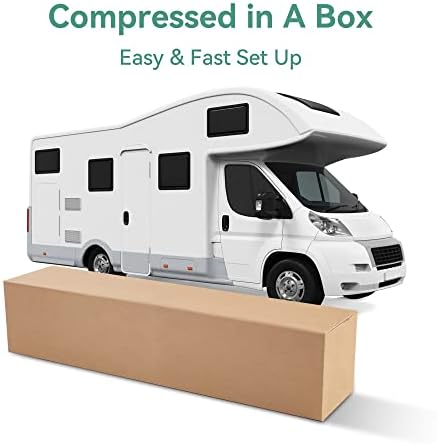 Hcore RV Mattress 10" Short Queen,Green Tea Medium Firm Memory Foam Mattress in a Box,Pressure Relief,Campers/Trailers/Trucks Mattress in a Box,CertiPUR-US Certified,Made in USA