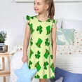 thumbnail image 4 of Vsdgher Chemises de Nuit pour Filles de la Saint-Patrick Manches Courtes à Volants Robe de Nuit Pyjama pour Fête Pyjama-TTG, 4 of 6