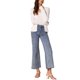 thumbnail image 2 of Suéter cárdigan casual INSPIRE CHIC para mujeres, con frente abierto y manga larga, estilo peplum, XS Blanco, 2 of 6