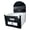 Black transparent in 25 grids and 18 line, variant on Jesscasday A4 Document Bag 13/25 Pockets File Bag Accordions Bag Document Folder Filing Box