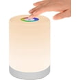 thumbnail image 1 of Luz nocturna LED, lámpara de mesita de noche inteligente, control táctil regulable, recargable por USB, portátil, cambio de color RGB para niños, dormitorio, camping (blanco cálido) JAMW Sencillez, 1 of 5