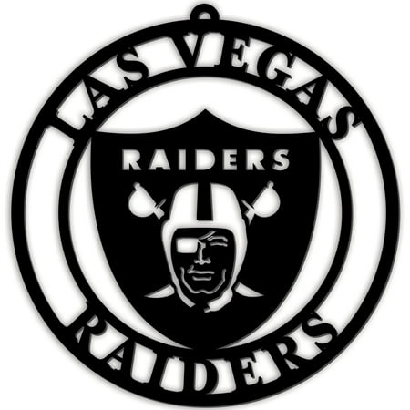 Black Las Vegas Raiders 16 Team Logo Cutout
