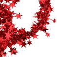 thumbnail image 4 of 10pcs Poinsettia Tinsel Wreath Garland Decoración Decoración del árbol de Navidad rojo, 4 of 9