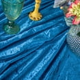 thumbnail image 5 of Velvet Tablecloth 90"X132" Rectangular Table Cover Seamless Dark Teal for Wedding, Season Decor, Holiday Celebration, Birthday Party, and Ballroom Gala, 5 of 5
