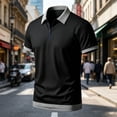 thumbnail image 6 of IhhxPro Men's Button down Shirt Relaxed Fit Zip-Up Collared Summer Business Casual Cotton Short Sleeve Office Travel Golf S-3XL, 6 of 6