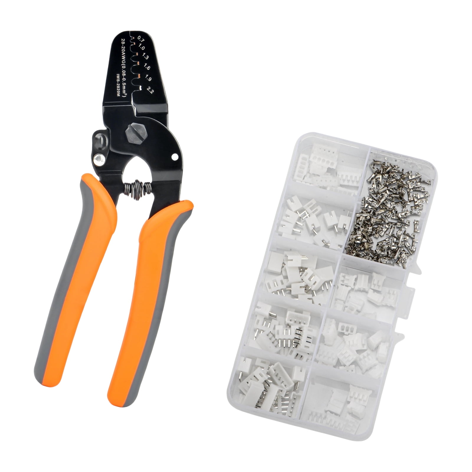 URTERYSER Multifunction Wire Cutter Open Barrels Crimping Tool Pliers for 28-20AWG Crimper Terminals Connectors Crimping Tool Color B