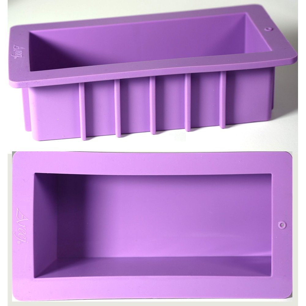 Areej 2 Silicone Soap Loaf Mold, Lavender