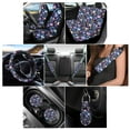 thumbnail image 2 of Renewold Hippie Flower Lotus Blue Purple Car Seat Covers Full Set, Washable Auto Seat Covers with Steering Wheel Covers, Seat Belt Pad, Coaster, Keychains Car Interior Accessories for Men Women, 2 of 7