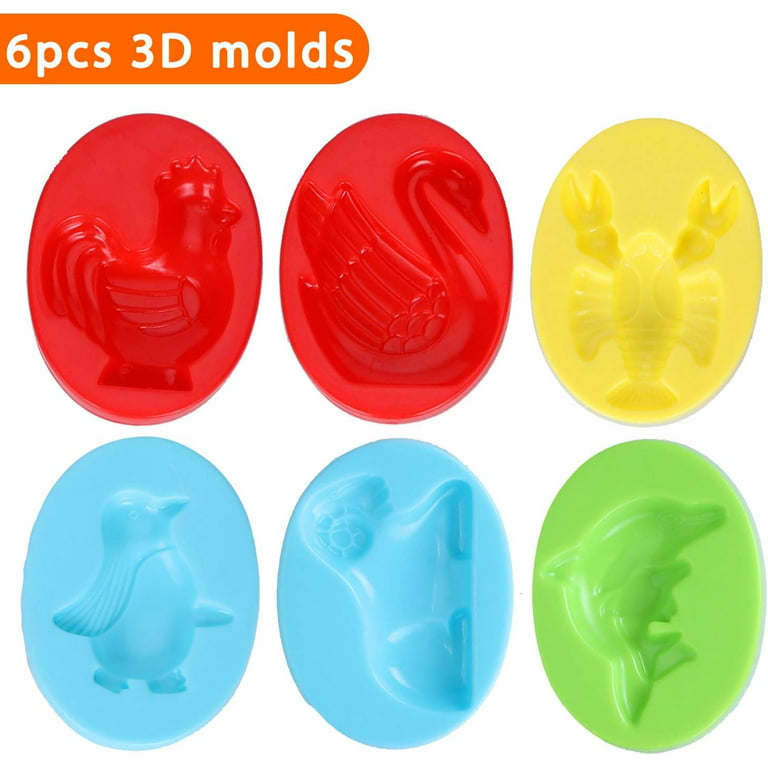 26 Pieces Play Dough Tools Playdough Accessories Set Various Molds Rollers  Cutters Educational Gift for Children, Random Color
