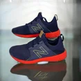 thumbnail image 1 of New Balance Mens Fresh Foam Cruzv1 Reissue Running Shoes Navy/Red Size 10.5, 1 of 5