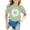 R247 Green, variant on Infant Girls T-Shirts Summer Crew Neck Short Sleeve Flower Print Tees School Casual Soft Girls Tees Size 1-2 Years Pink