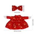 thumbnail image 4 of Aurorax Christmas Porch Goose Outfits 23" Holiday,Goose Clothes for Cement Goose Porch Goose 17/19 inch,Holiday Red Gold Foil Tree Printed Dress Porch Goose Accessories for Outdoor Yard, 4 of 9
