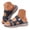 D, variant on Womens Fashion Orthotic Slides Plantar Fasciitis Arch Support Slip on Flat Sandals Ladies Soft Cushion Yoga Mat Slippers with Adjustable Straps Brown 8