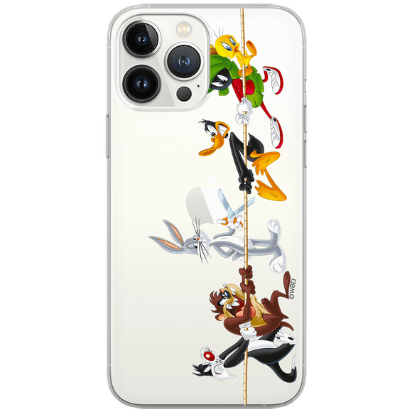 Mobile phone case for Apple IPHONE 11 PRO original and officially Licensed Looney Tunes pattern Looney Tunes 009 optimally adapted to the shape of the mobile phone, partially transparent