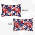 thumbnail image 2 of Fuzoiu American Stars2 Print Fuzzy Pillowcases, Super Soft Pillow Case Cover with Zipper for Bedroom, Sofa, Couch,Cozy Pillow Shams for All Seasons-14"x20", 2 of 6
