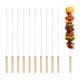 thumbnail image 1 of Paquete de 50 Pinchos de Kabob con Mango de Madera, Pinchos de Metal de 13" de Acero Inoxidable para Barbacoa, 1 of 7