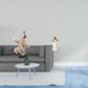 thumbnail image 2 of Figuras de y ángel de resina, estatua, escultura, adorno de mesa. Material de resina único, ideal para sala de estar, dormitorio, oficina o est, 2 of 8