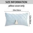 thumbnail image 7 of Unique Bargains Diamond Pattern Decorative Pillow Covers Set of 2 Blue 20" x 12", 7 of 7