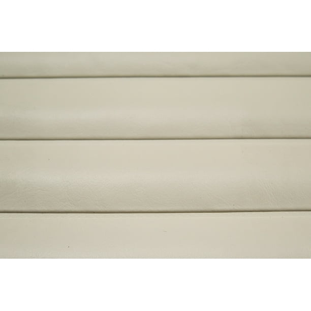 Pleated Marine Vinyl Upholstery Fabric Seashell White 54" Wide By 10