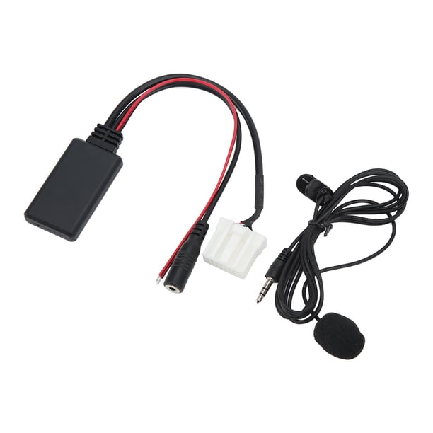 Módulo inalámbrico Bluetooth 5.0 para coche de 150 cm, adaptador AUX IN, micrófono manos libres de repuesto para Mazda 2, 3, 5 y 6