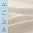 thumbnail image 3 of Host & Home Cotton Basketweave Bed Blanket, Lightweight, Queen Size 90x90, Beige, 3 of 6
