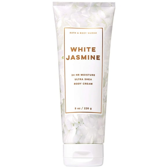 Bath and Body Works White Jasmine Ultra Shea Body Cream 8 Ounce (2019 Limited Edition)