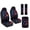 Wolf Fire Flower, variant on Xoenoiee Dachshund Paw Pattern Car Accessories Set of 5, PU Leather Car Seats Cover Protector, Seatbelt Cover, Auto Armrest Cover Protector for Most Vehicle, SUV, Truck