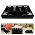thumbnail image 1 of HEATSHAKING Supermarket Money Storage Tray Currency Tray Black Plastic 1Pcs, 1 of 8