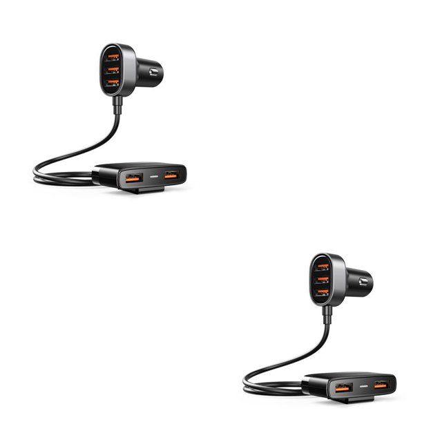 Speravity 5 Port USB Car Charger Universal Electronic Travel SUV Tablets Device Adapter Quick Multi-Port Extension RV Truck Charging Type1 NO1 Speravity CBP233482