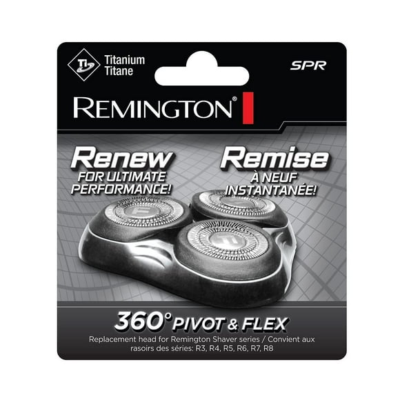 Remington Replacement Shaver Head for Rotary Shavers, Compatible with Multiple Models, Black, SPRCDN