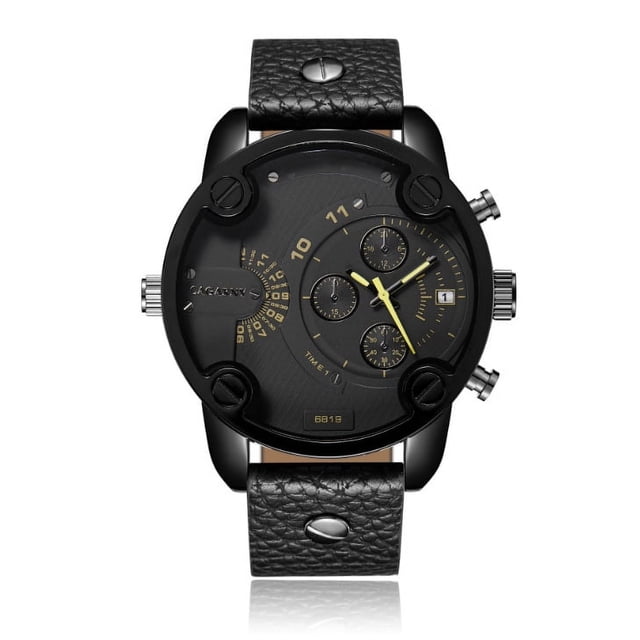 Relojes para hombre, relojes de cuarzo, calendario, esfera grande, correa, relojes para hombre
