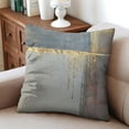 thumbnail image 4 of Exquisite Brown Blue Abstract Oil Painting Throw Pillow Covers, Set of 2, 16x16 Inches, Modern Home Art Decor, Decorative Pillow Cases for Couch, Sofa, Bedroom, Living Room, 4 of 7