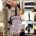 thumbnail image 5 of COEQINE Crutch Accessories Elbow Crutch Bag Pastel Pink Leopard Print Forearm Crutch Pouch, Broken Leg Crutch Bag, Hands-Free, Organize Daily Essentials, for Seniors, 5 of 7