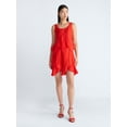 thumbnail image 2 of Devil Wears Prada Scoop Collection Women’s and Women's Plus Mini Ruffle Tank Dress, Sizes XS-4X, 2 of 5