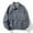 Gray, variant on Mens Corduroy Shirt Casual Shacket Long Sleeve Button Down Shirt Jacket with Pockets Yellow 6(L)