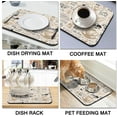 thumbnail image 6 of Coffee Bar Mat Accessories for Countertop Absorbent Hide Stain Rubber Backed Dish Drying Mats for Kitchen Counter Draining Pad Decor Gift Fit Under Coffee Maker Coffee Pot Espresso Machine (24x16in), 6 of 6