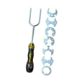 thumbnail image 4 of Llave para fregadero de acero inoxidable con 7 puntas intercambiables, herramienta de fontanero para lavabo, ideal para espacios reducidos y cocinas., 4 of 9