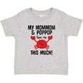 thumbnail image 3 of Inktastic Mommom and Poppop Love Me Grandson Boys or Girls Baby T-Shirt, 3 of 5