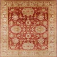 thumbnail image 1 of Ahgly Tapis d'Intérieur Carré Moderne Mi-Siècle Brun Sable Brun Oriental, 5 Pieds Carré, 1 of 6
