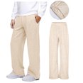 thumbnail image 4 of Girls Boys Sweatpants Athletic Soft Joggers Sweat Pants with Pockets Beige Pants for Girls Back to Pants 9-10 Years, 4 of 8
