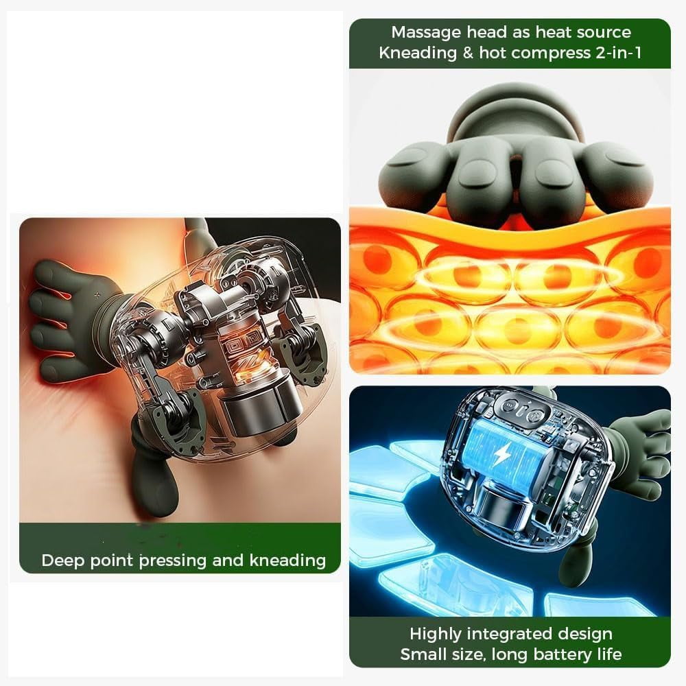Neck Massager,2026 New Shoulder Massager with Heat Shiatsu 4D Kneading,Neck and Back Massager for Relief