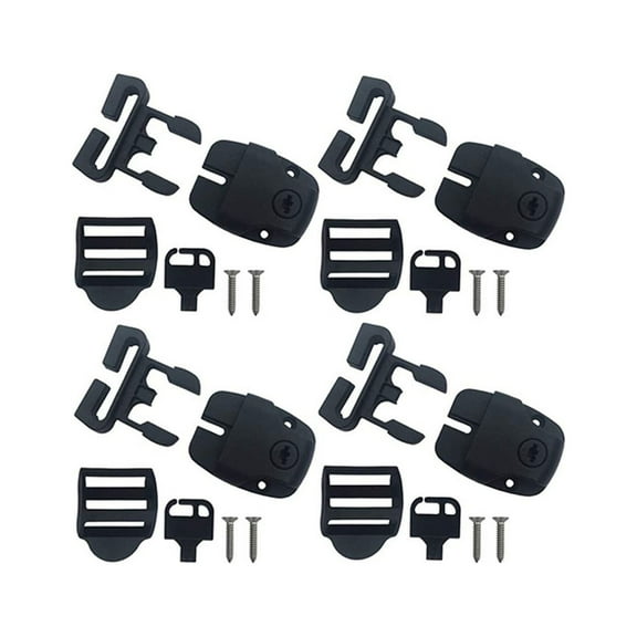 Clearance! SLMOTUAE 4PC Set Spa Hot Tub Cover Broken Repair Kit Have Slot - Replace Latches Clip Lock With Keys And Hardwares