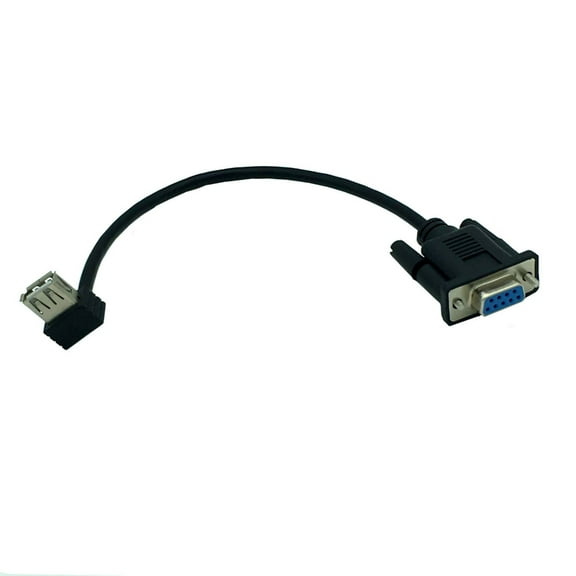 USB 2.0 A Female To RS232 DB9 Female Serial Cable Adapter Converters 25cm